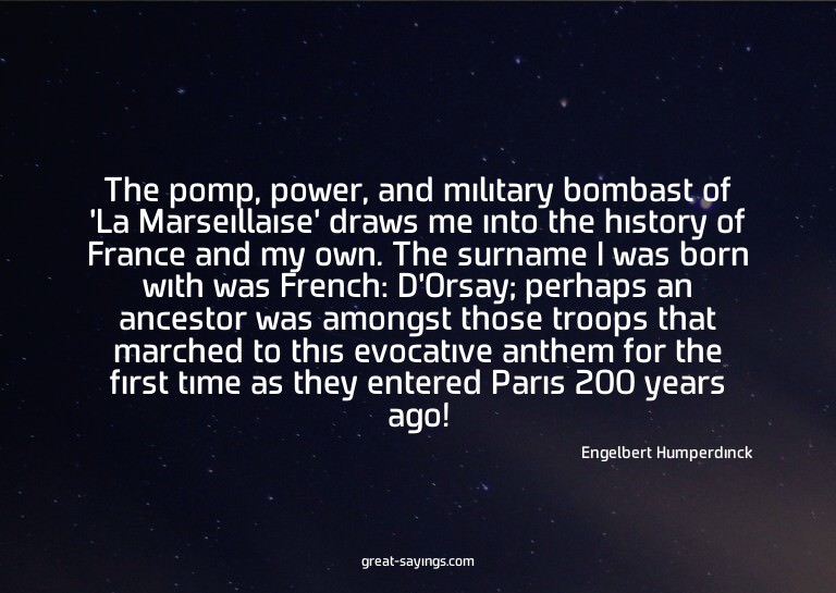 The pomp, power, and military bombast of 'La Marseillai