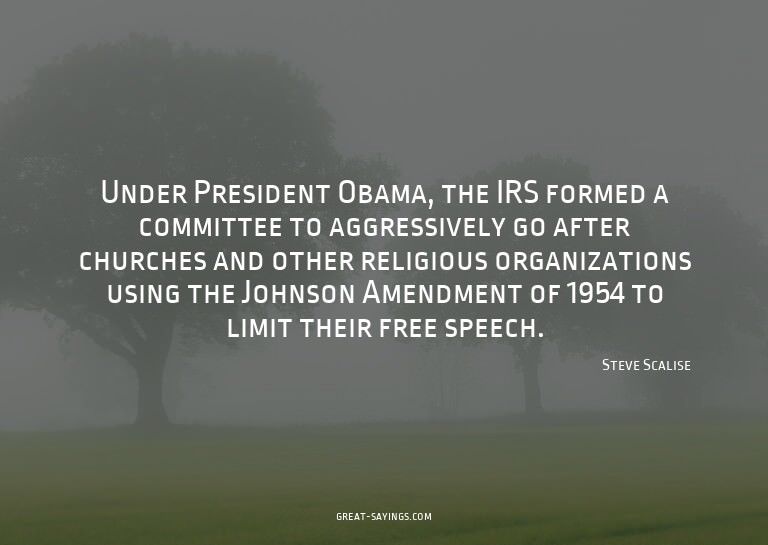 Under President Obama, the IRS formed a committee to ag