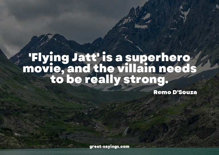 'Flying Jatt' is a superhero movie, and the villain nee
