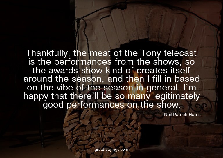 Thankfully, the meat of the Tony telecast is the perfor