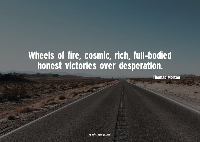 Wheels of fire, cosmic, rich, full-bodied honest victor