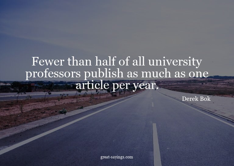 Fewer than half of all university professors publish as