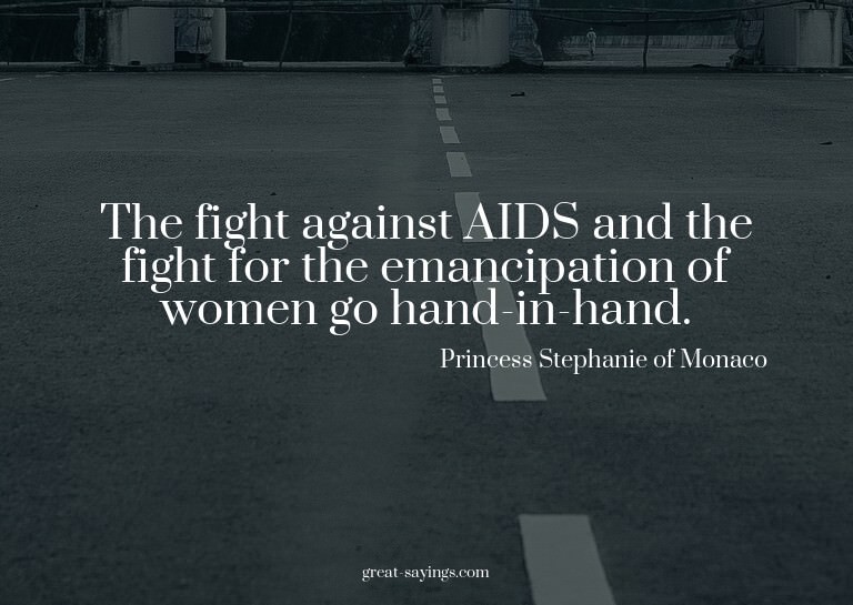 The fight against AIDS and the fight for the emancipati