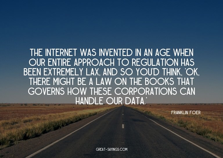 The Internet was invented in an age when our entire app