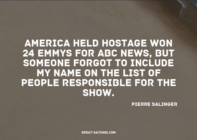 America Held Hostage won 24 Emmys for ABC News, but som