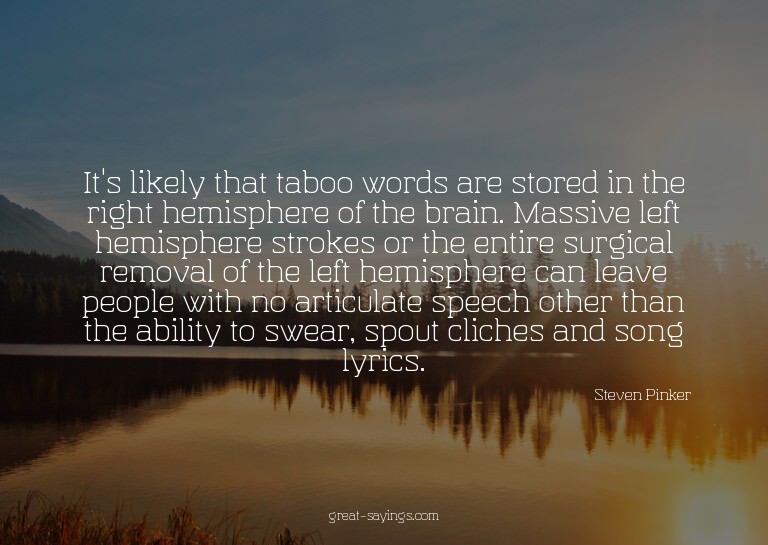 It's likely that taboo words are stored in the right he