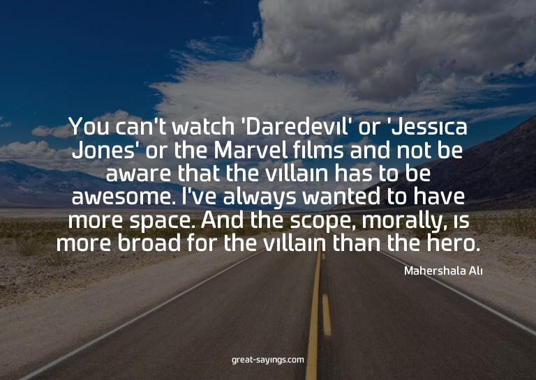 You can't watch 'Daredevil' or 'Jessica Jones' or the M