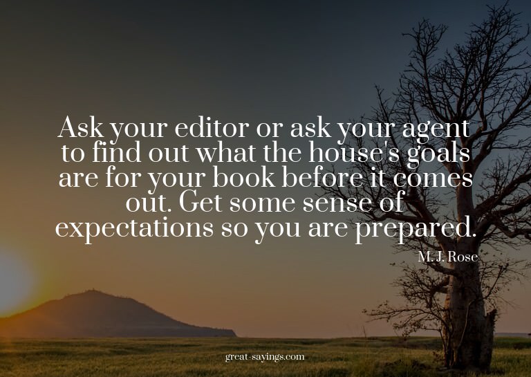 Ask your editor or ask your agent to find out what the