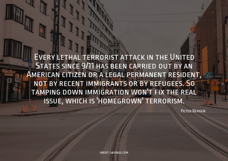 Every lethal terrorist attack in the United States sinc