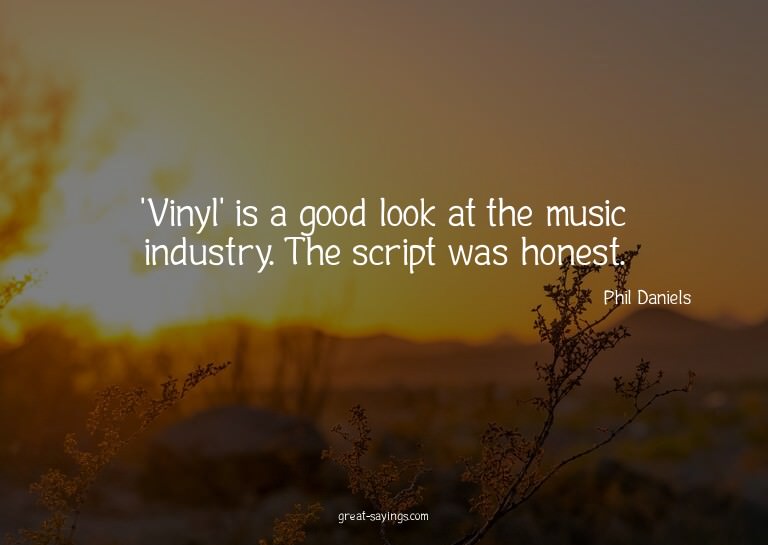 'Vinyl' is a good look at the music industry. The scrip