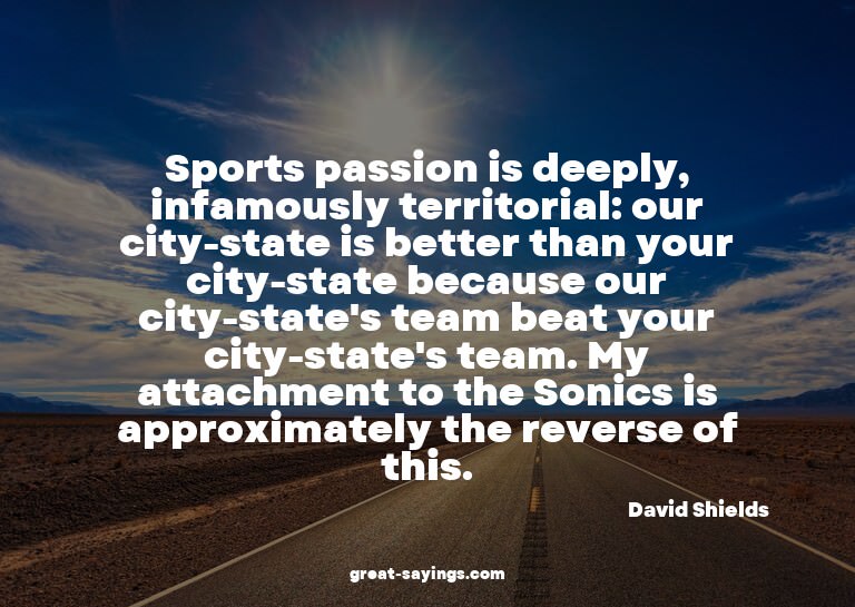 Sports passion is deeply, infamously territorial: our c