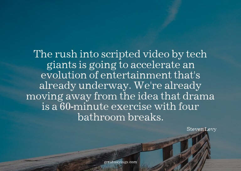 The rush into scripted video by tech giants is going to