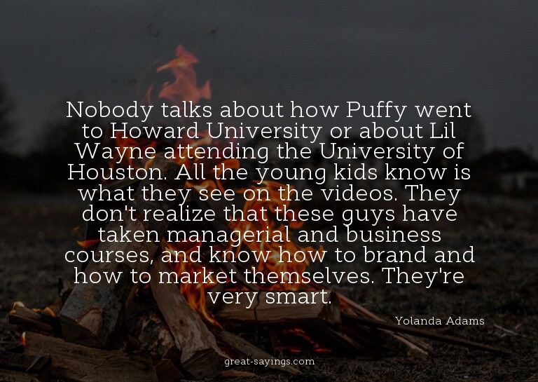 Nobody talks about how Puffy went to Howard University