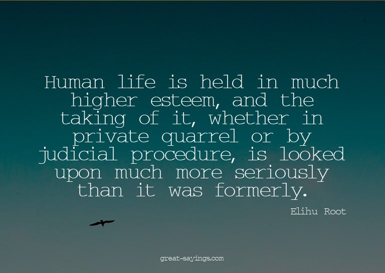 Human life is held in much higher esteem, and the takin