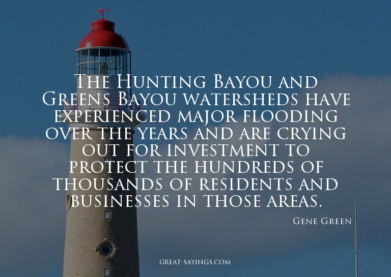 The Hunting Bayou and Greens Bayou watersheds have expe