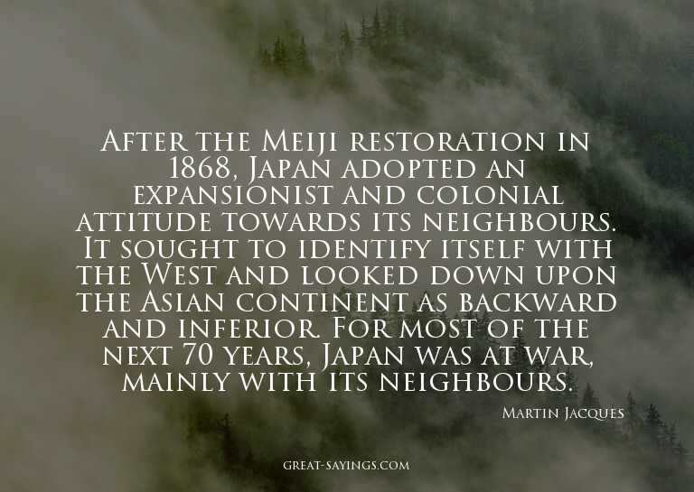 After the Meiji restoration in 1868, Japan adopted an e