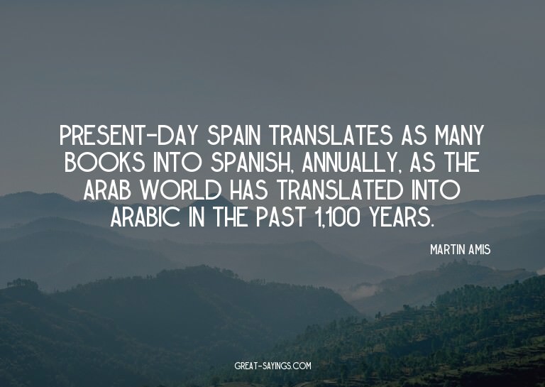 Present-day Spain translates as many books into Spanish