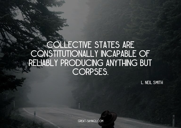 Collective states are constitutionally incapable of rel