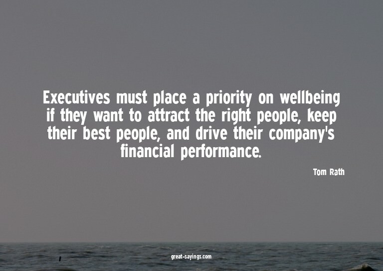Executives must place a priority on wellbeing if they w