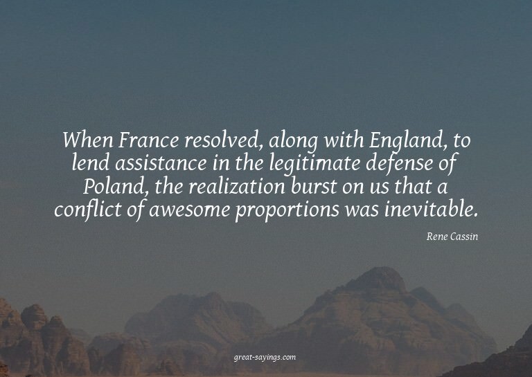 When France resolved, along with England, to lend assis