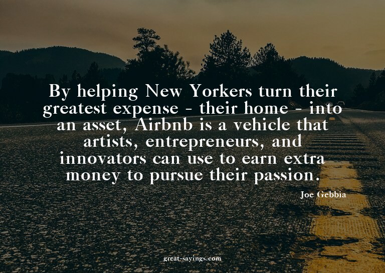By helping New Yorkers turn their greatest expense - th
