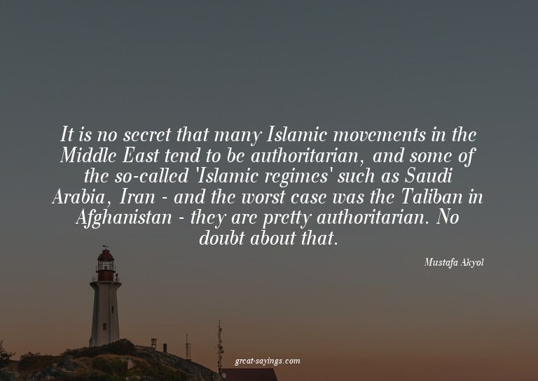 It is no secret that many Islamic movements in the Midd