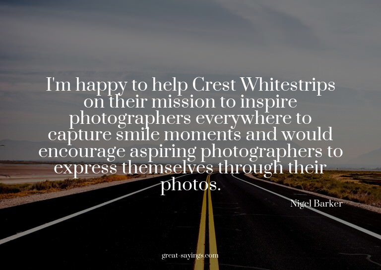 I'm happy to help Crest Whitestrips on their mission to