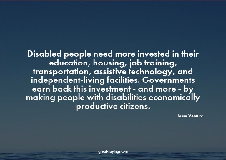 Disabled people need more invested in their education,