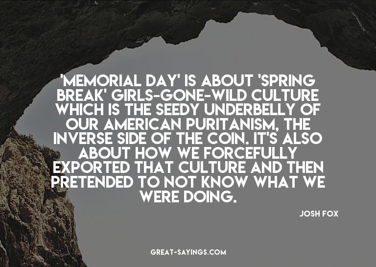 'Memorial Day' is about 'spring break' girls-gone-wild