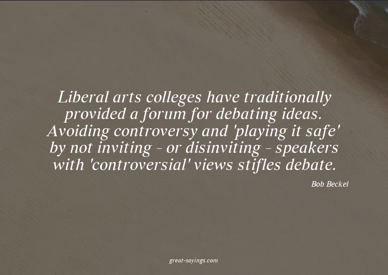 Liberal arts colleges have traditionally provided a for