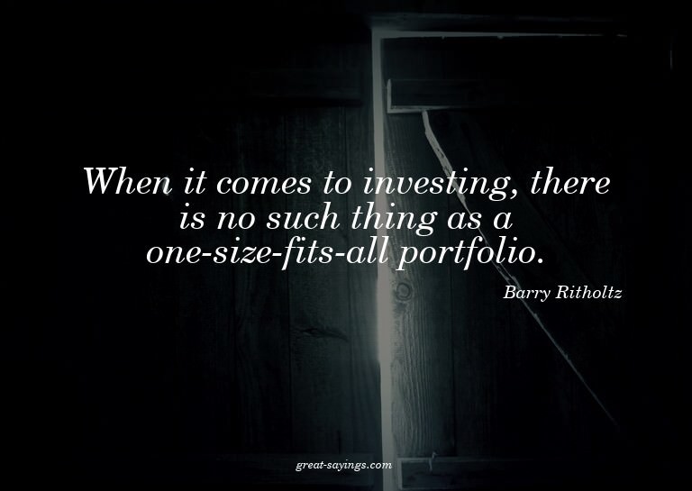 When it comes to investing, there is no such thing as a