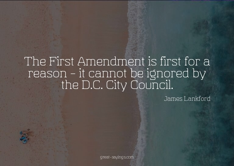 The First Amendment is first for a reason - it cannot b