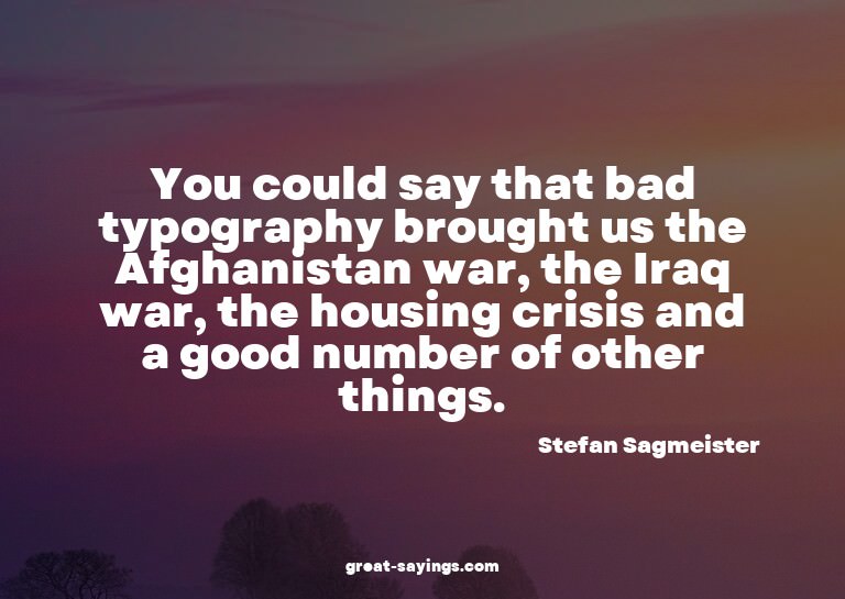 You could say that bad typography brought us the Afghan