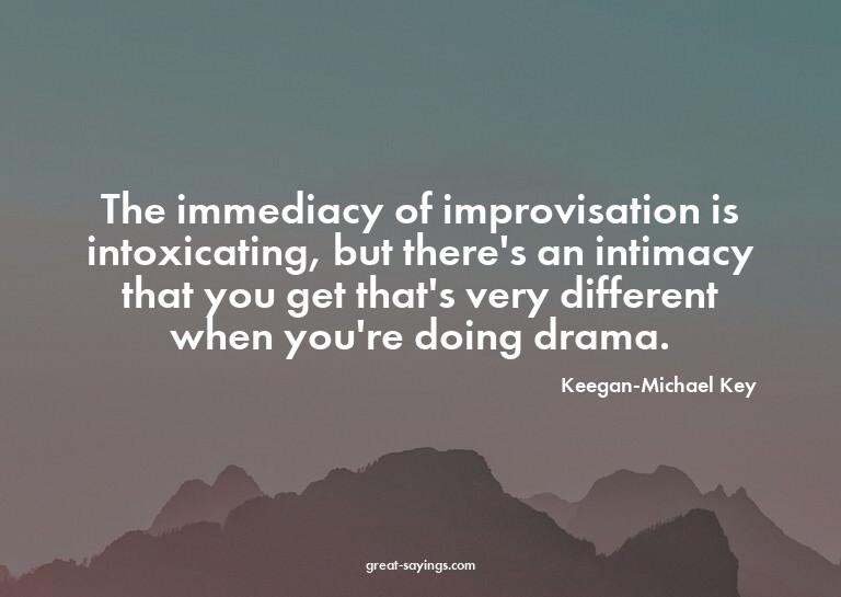The immediacy of improvisation is intoxicating, but the