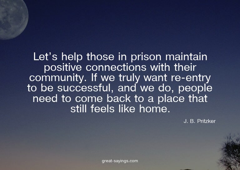 Let's help those in prison maintain positive connection