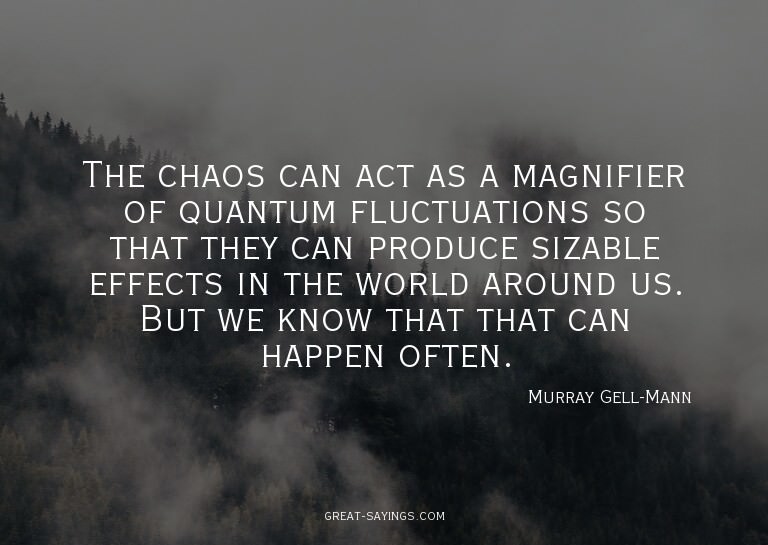 The chaos can act as a magnifier of quantum fluctuation