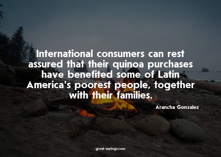 International consumers can rest assured that their qui