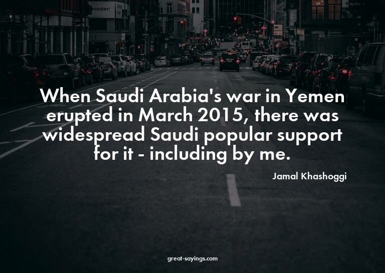 When Saudi Arabia's war in Yemen erupted in March 2015,