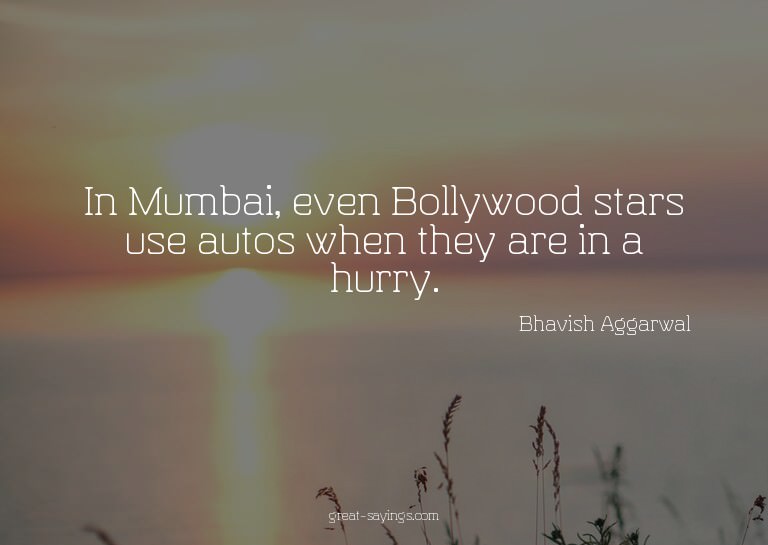 In Mumbai, even Bollywood stars use autos when they are