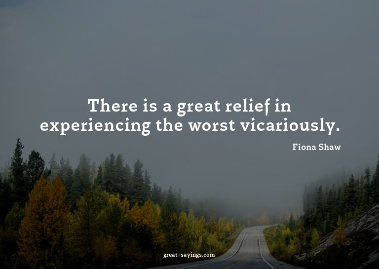 There is a great relief in experiencing the worst vicar