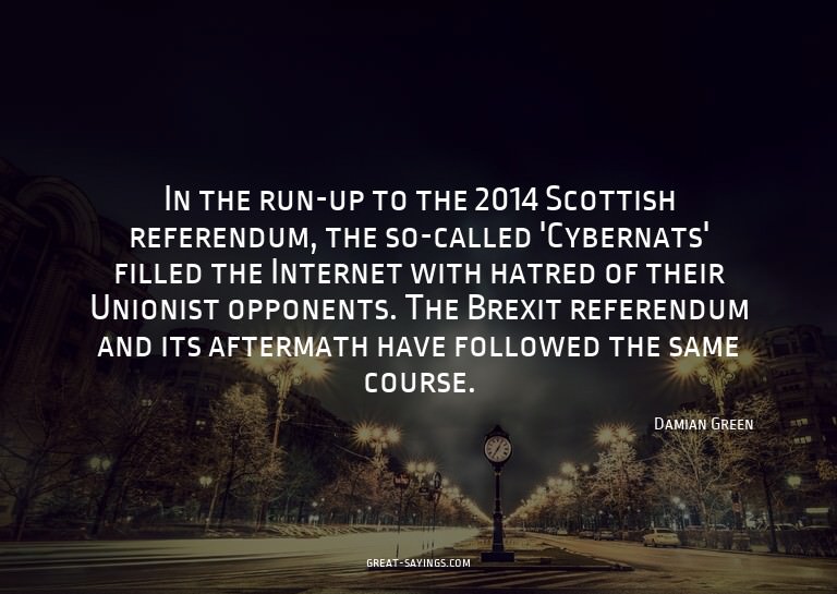 In the run-up to the 2014 Scottish referendum, the so-c