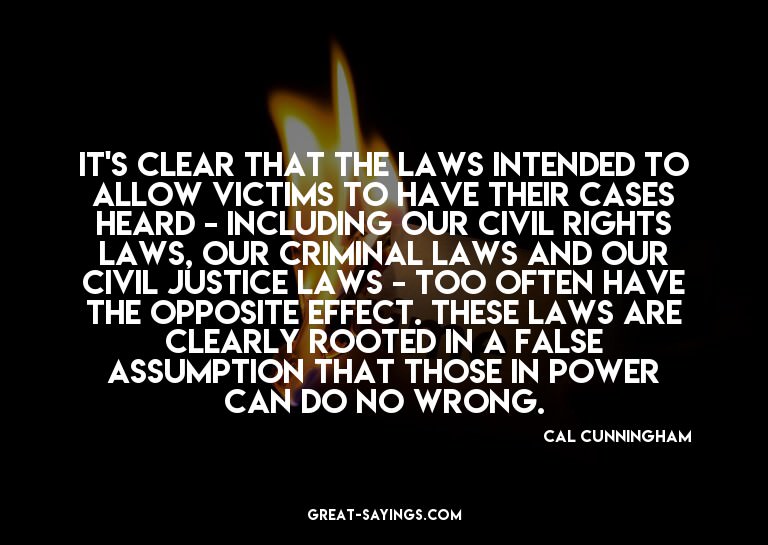 It's clear that the laws intended to allow victims to h