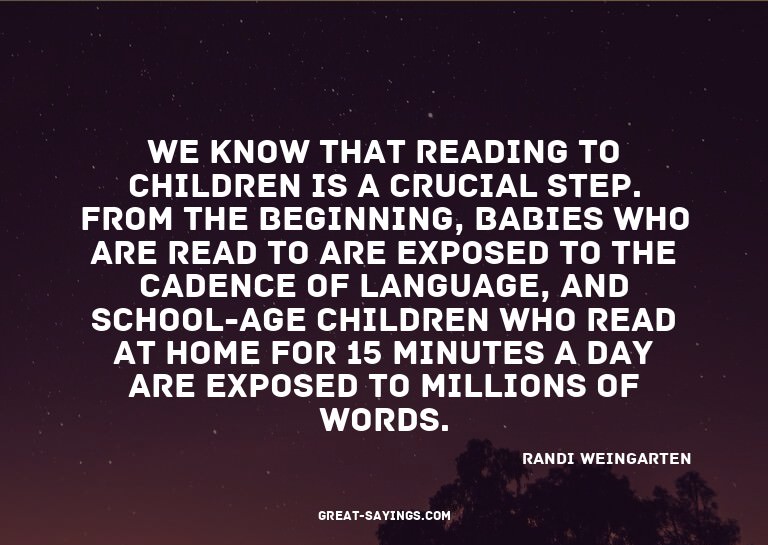 We know that reading to children is a crucial step. Fro