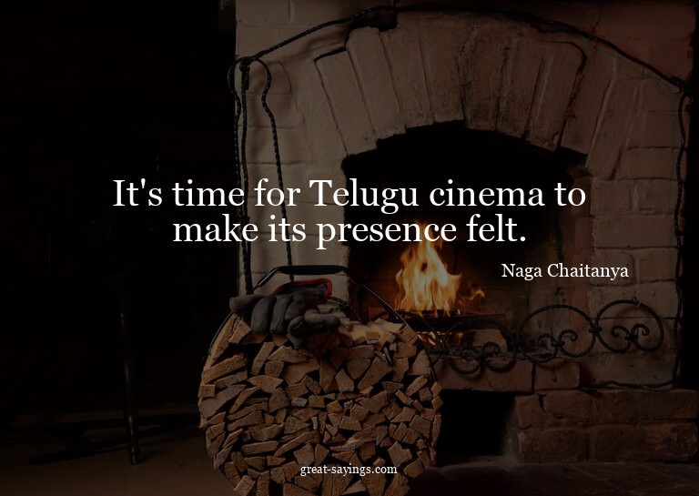It's time for Telugu cinema to make its presence felt.

