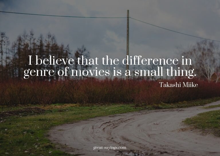 I believe that the difference in genre of movies is a s