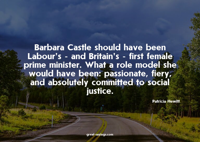 Barbara Castle should have been Labour's - and Britain'