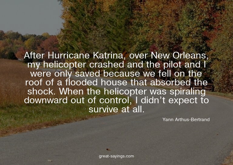 After Hurricane Katrina, over New Orleans, my helicopte