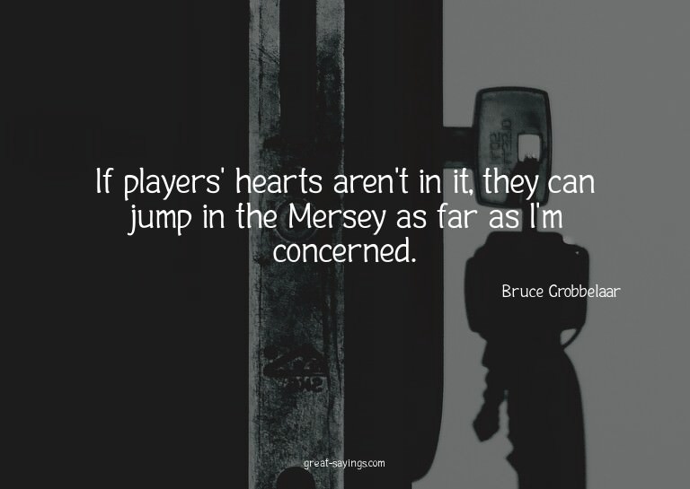 If players' hearts aren't in it, they can jump in the M