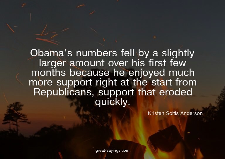 Obama's numbers fell by a slightly larger amount over h