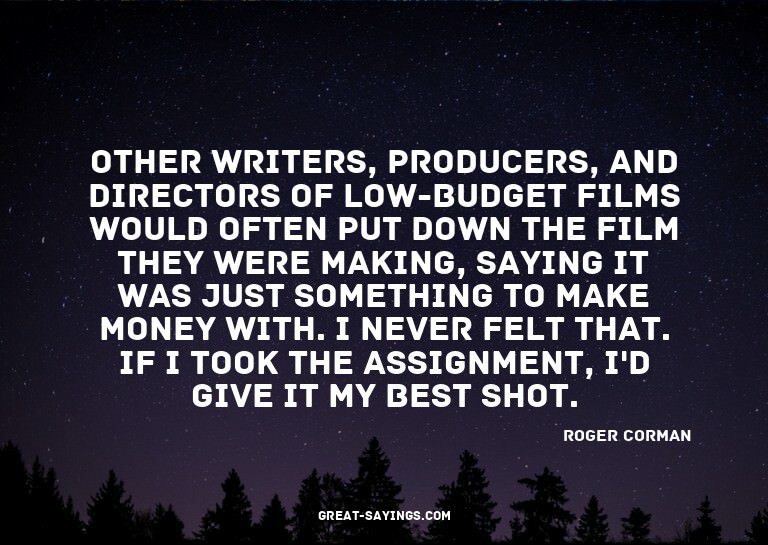 Other writers, producers, and directors of low-budget f